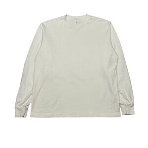 Lady White Co All Cotton Long Sleeve T Shirt Men's 36 US Small Minimalist